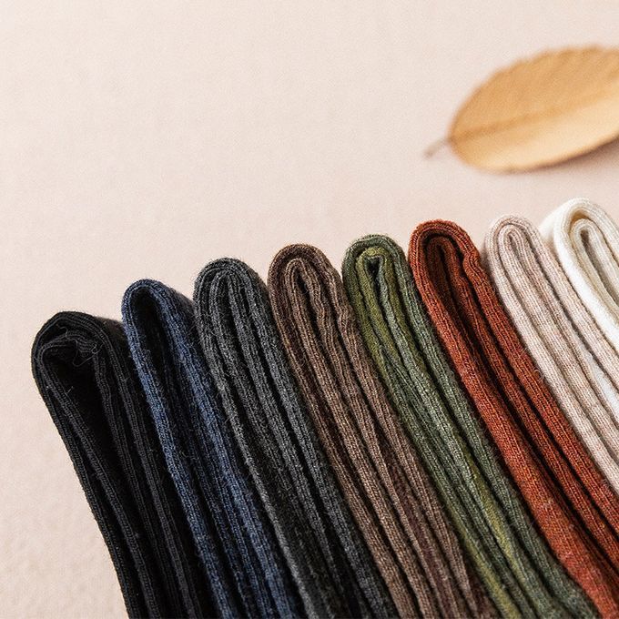 8 Pairs Of Men's Spring And Autumn Retro Casual Cotton Socks
