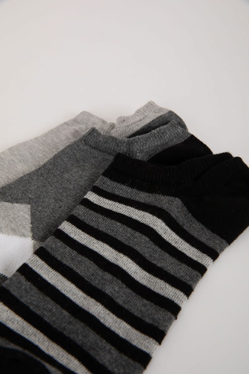 3 Piece Man Casual Step Low Cut Socks - Karma