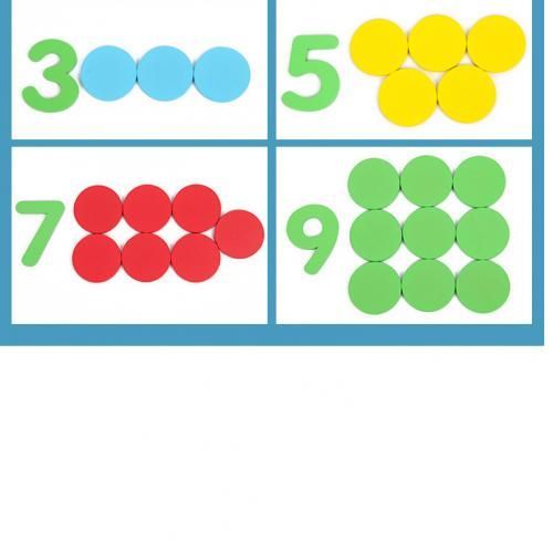 MONTESORI DIGITAL CALCULATION COUNTING COLOUR DISCS & ARITHMETIC SYMBOLS