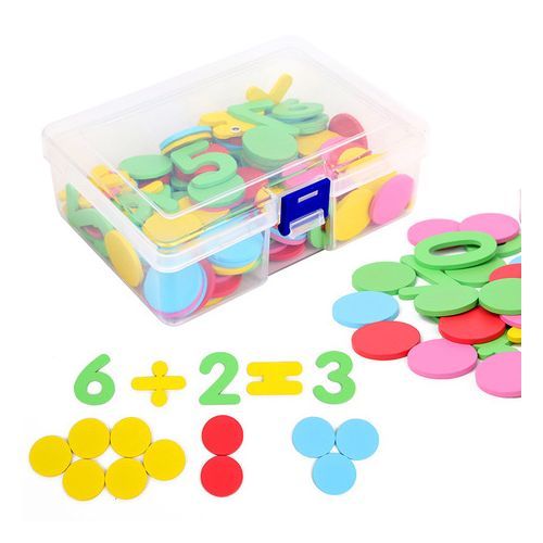 MONTESORI DIGITAL CALCULATION COUNTING COLOUR DISCS & ARITHMETIC SYMBOLS