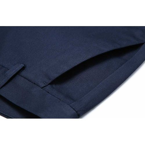 Men's Fiber  Slim Fit Formal Office Straight Suit Trouser