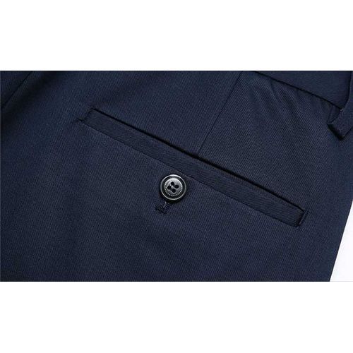 Men's Fiber  Slim Fit Formal Office Straight Suit Trouser