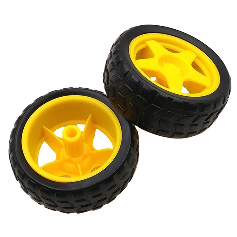 Smart Robot Tracker Car Rubber Chassis Wheel For Arduino-