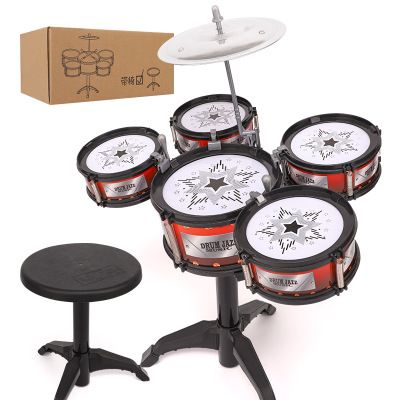 Music Toys For Children Instruments Jazz Drum Set Toddler Rock Band Mini Musical Toys Kid Music Educational Brain Gifts