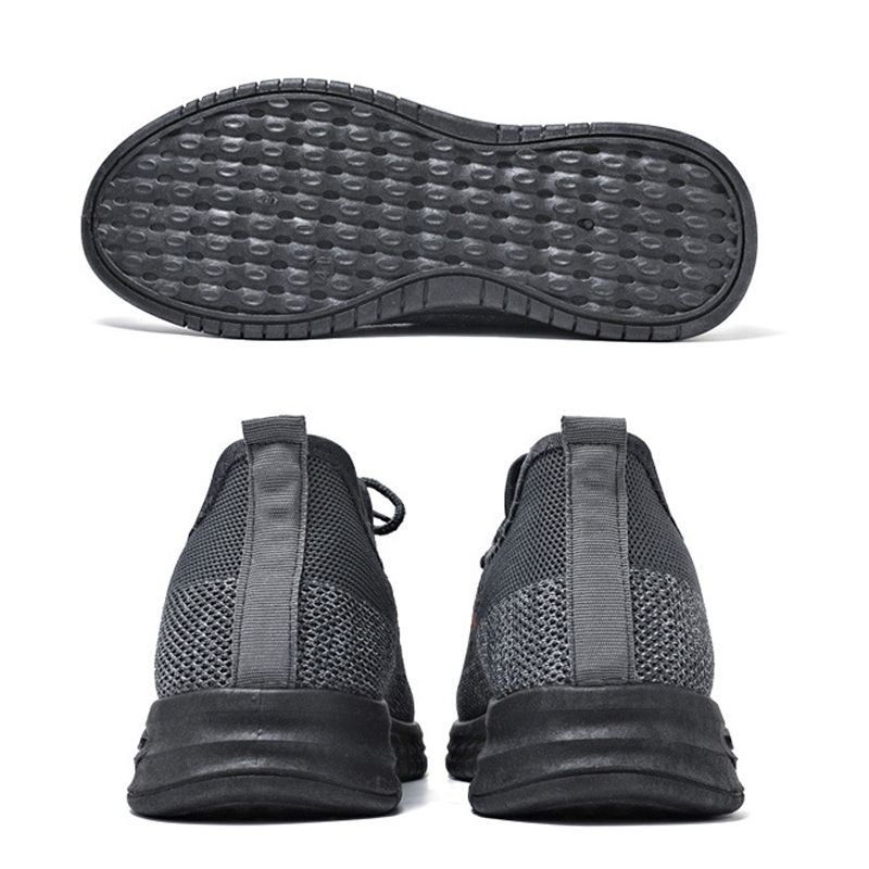 D06 Men Flying Knitting  Shoes Lace Up Sports Casual Shoes
