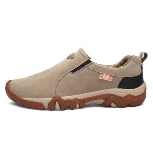 Men's Retro Fashion Hiking Shoes Casual Outdoor Shoes-Beige