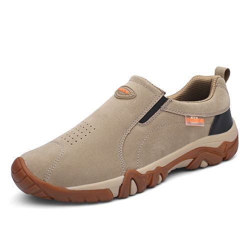 Men's Retro Fashion Hiking Shoes Casual Outdoor Shoes-Beige