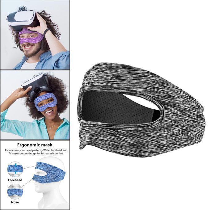 VR Facemask Breathable Sweat Band Accessories Grey