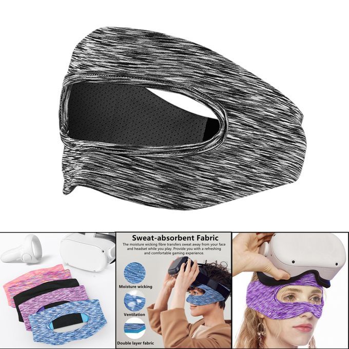 VR Facemask Breathable Sweat Band Accessories Grey