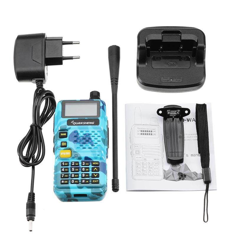 QUANSHENG R50 5W Dual Band 400-480/136-174MHz Ham Radio US PLUG White 37
