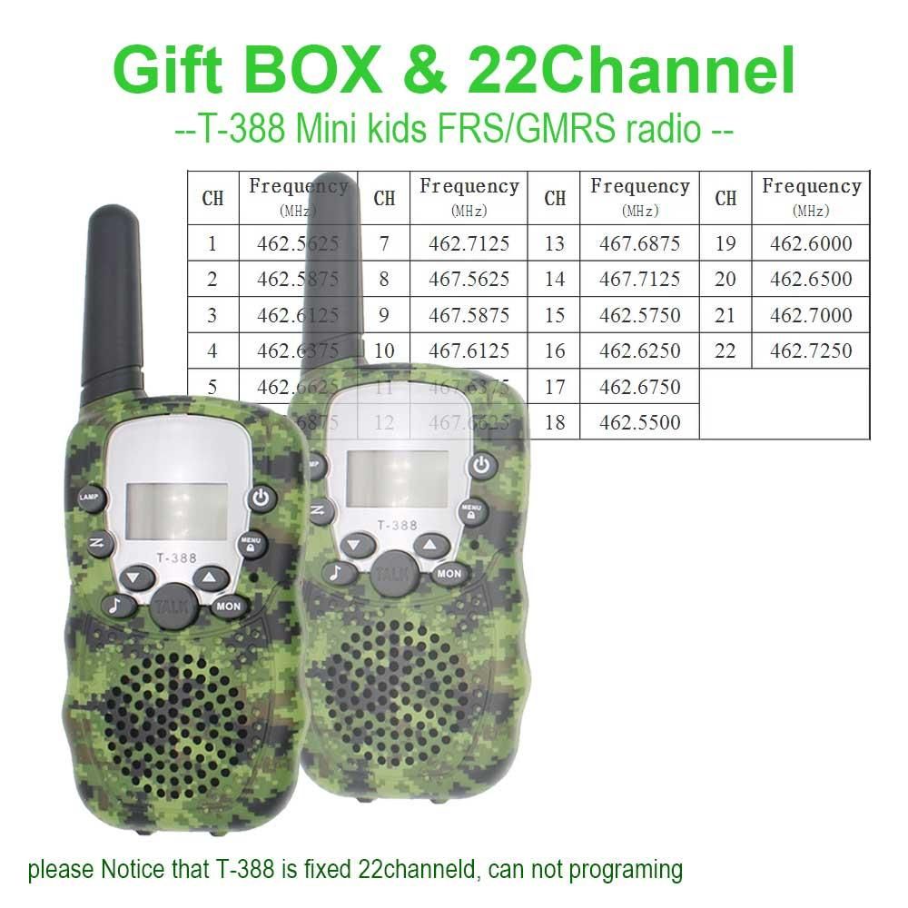 2pcs 3-12 Year Old   Talkies For Kids T-388