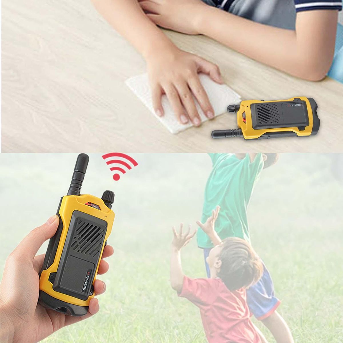 2 Pieces 200M Long Range Kid Toy Gifts Radio Talkies For