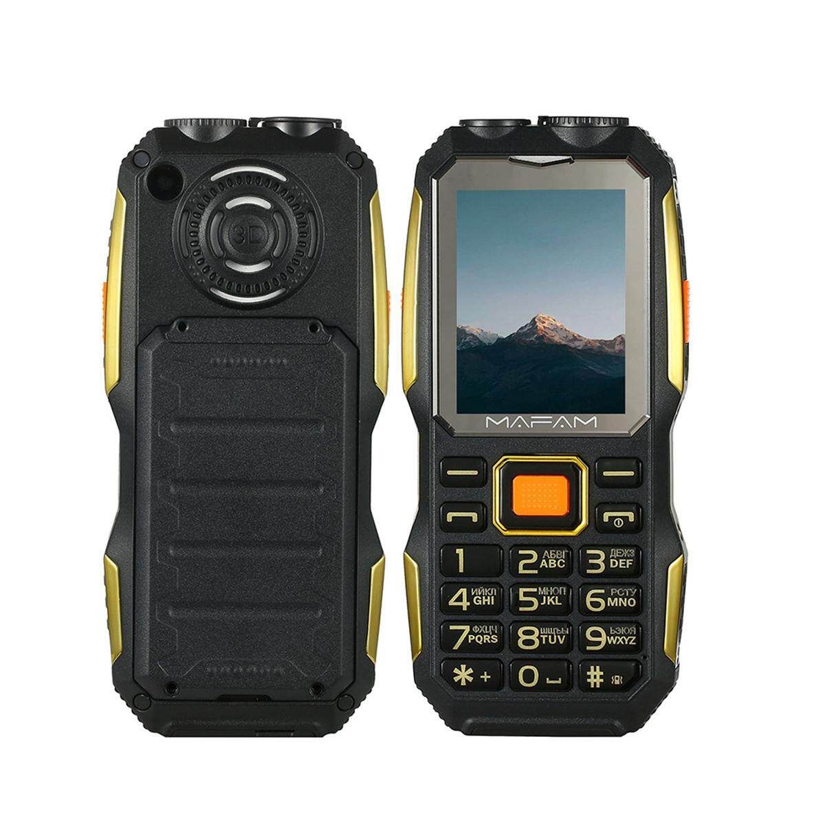 2.4" 4000mAh Bluetooth UHF Outdoor Rugged Phone Flashlight 2 Card