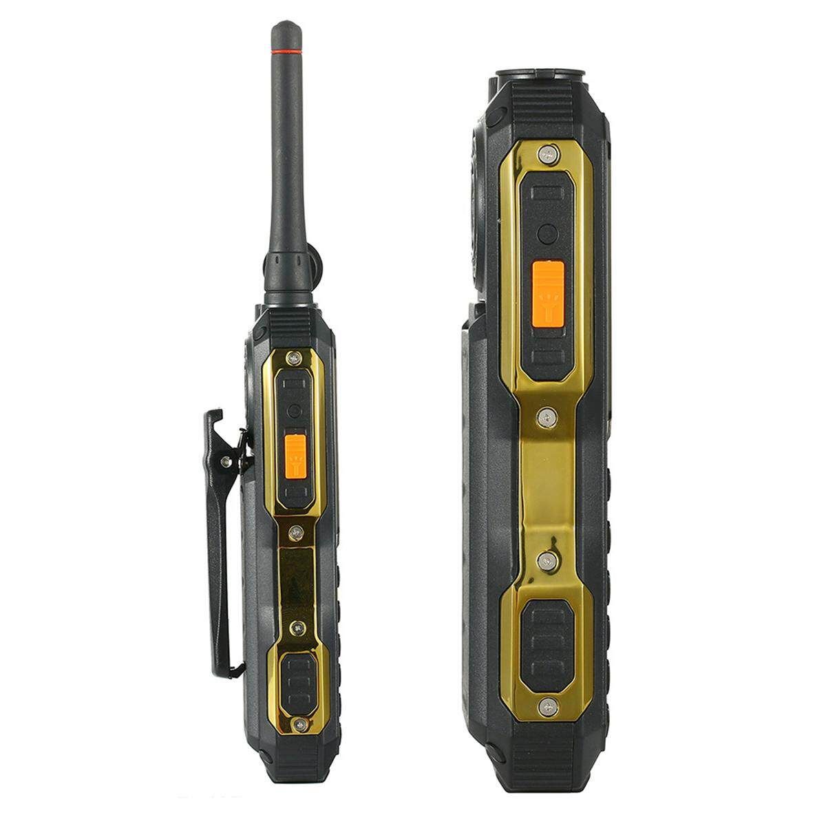 2.4" 4000mAh Bluetooth UHF Outdoor Rugged Phone Flashlight 2 Card