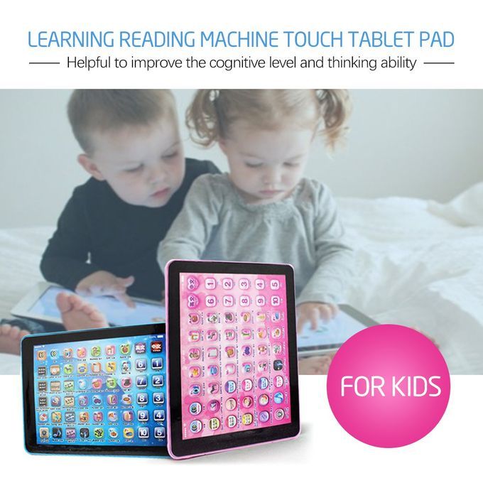 DM Children Touch Tablet Pad Learning Reading Machine Early Education-Blue