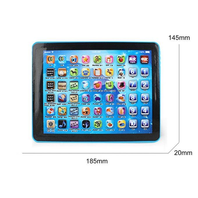 DM Children Touch Tablet Pad Learning Reading Machine Early Education-Blue