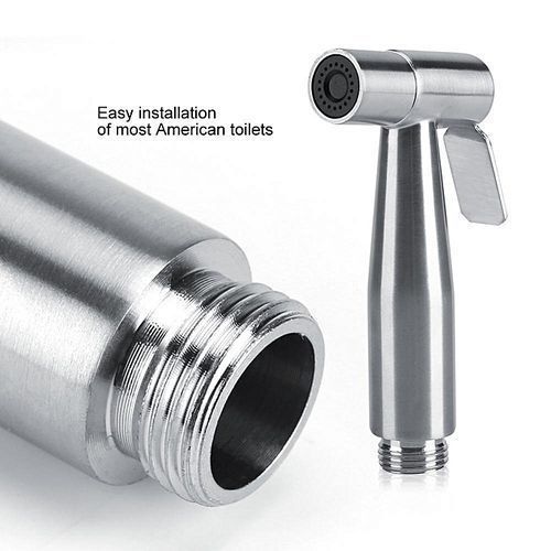 Stainless Steel Handheld Bidet Sprayer Set With Hose