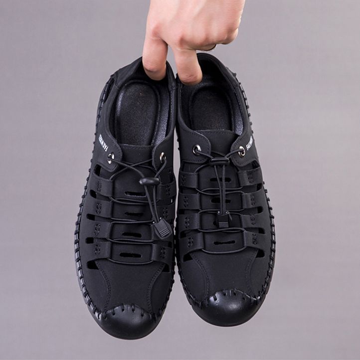 Men's Sandals Low Top Sports Casual Shoes Breathable Black