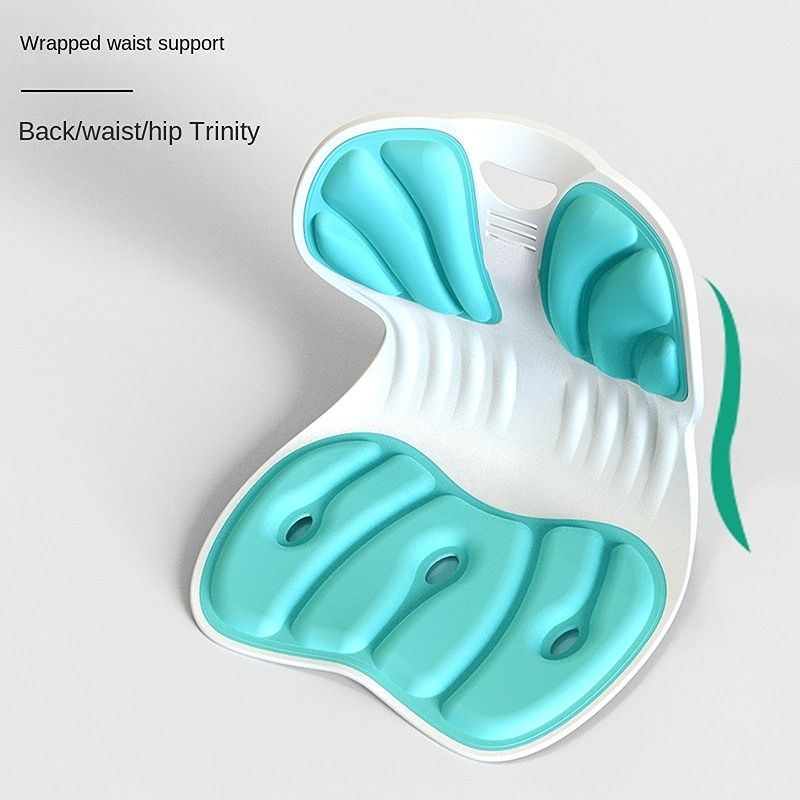 Sitting Posture Correction Chair Ergonomic Lower Back Support Lumbar Posture Corrector For Low Back Pain Relief For Home Office Sky Blue