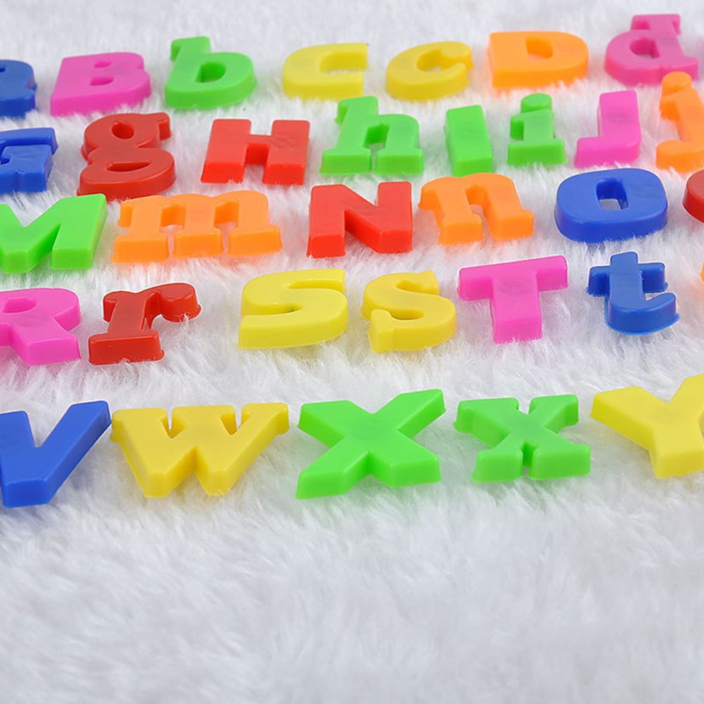 26Pcs Lower/Upper Case Alphabet Letters Number Fridge-
