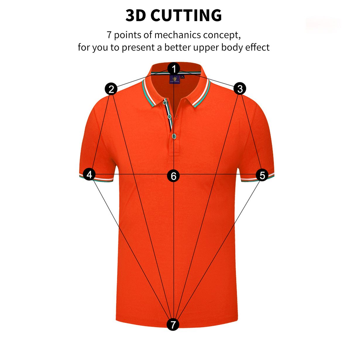 Polo T-shirt Breathable Fashionable And Comfortable - Orange