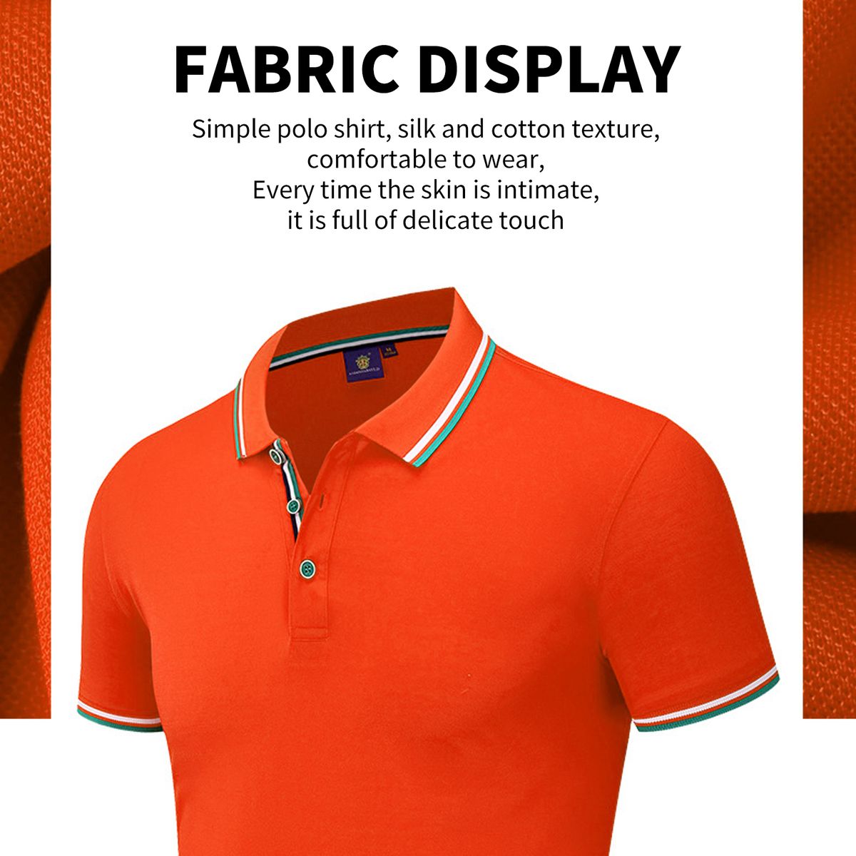 Polo T-shirt Breathable Fashionable And Comfortable - Orange