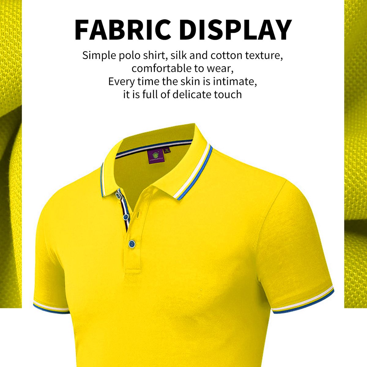 Polo T-shirt Breathable Fashionable And Comfortable - Yellow