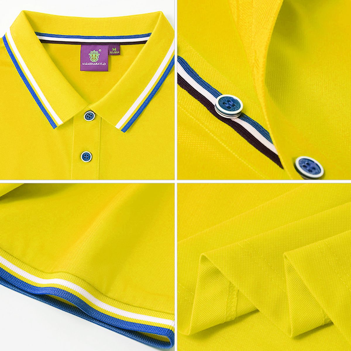 Polo T-shirt Breathable Fashionable And Comfortable - Yellow
