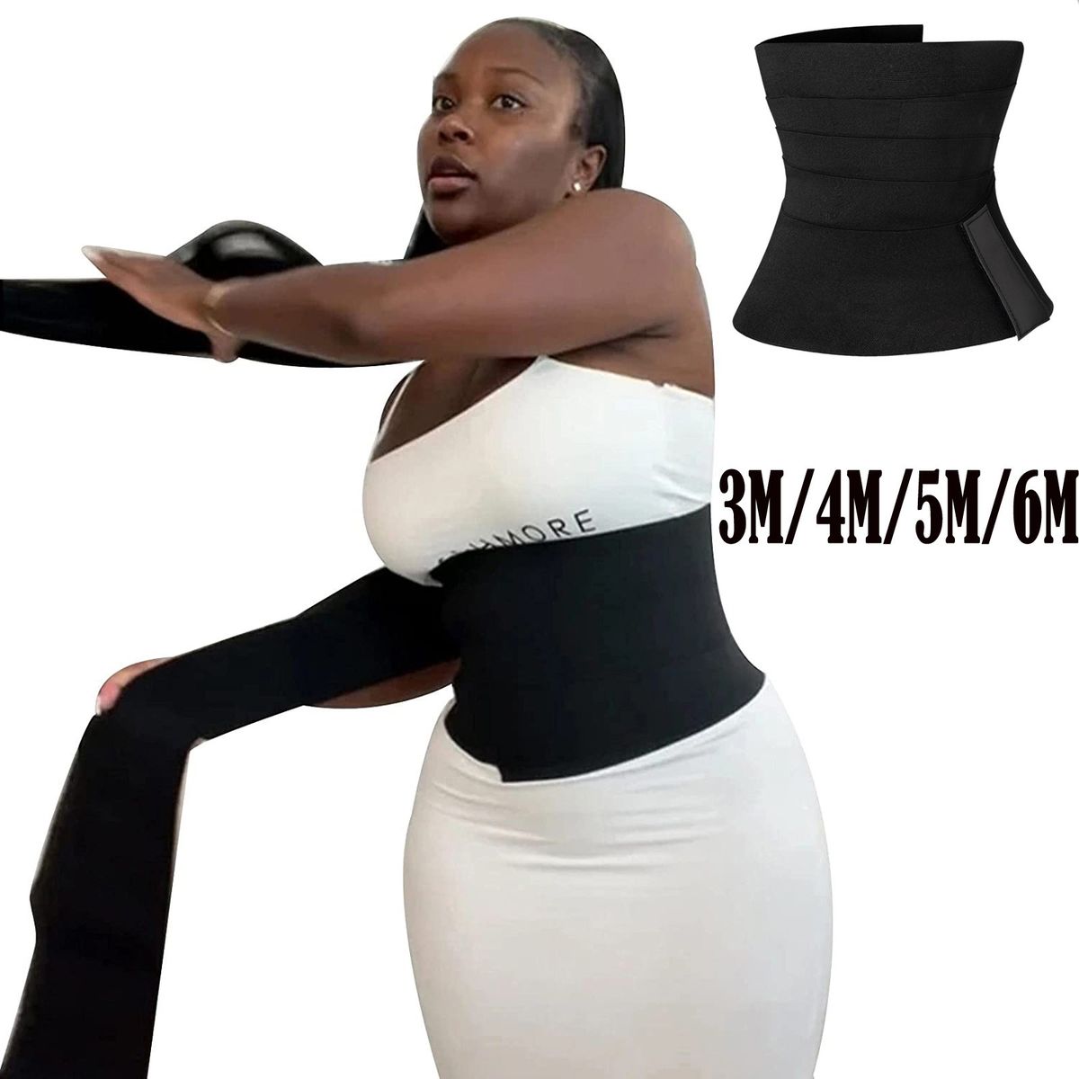(6M)Postpartum Belly Band Pregnant Women Slimming Tummy Compression Wrap Belt Adjustable Banda JIN