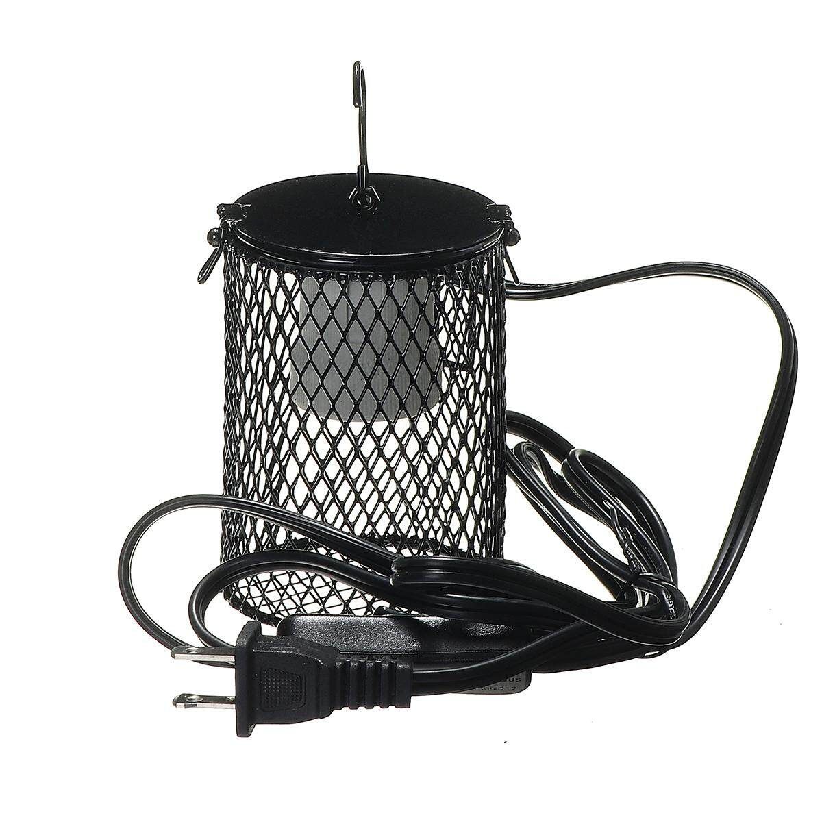Reptile Ceramic Heat Lamp Holder + Light Switch Cage For Chicken Brooder U.S. Regulations