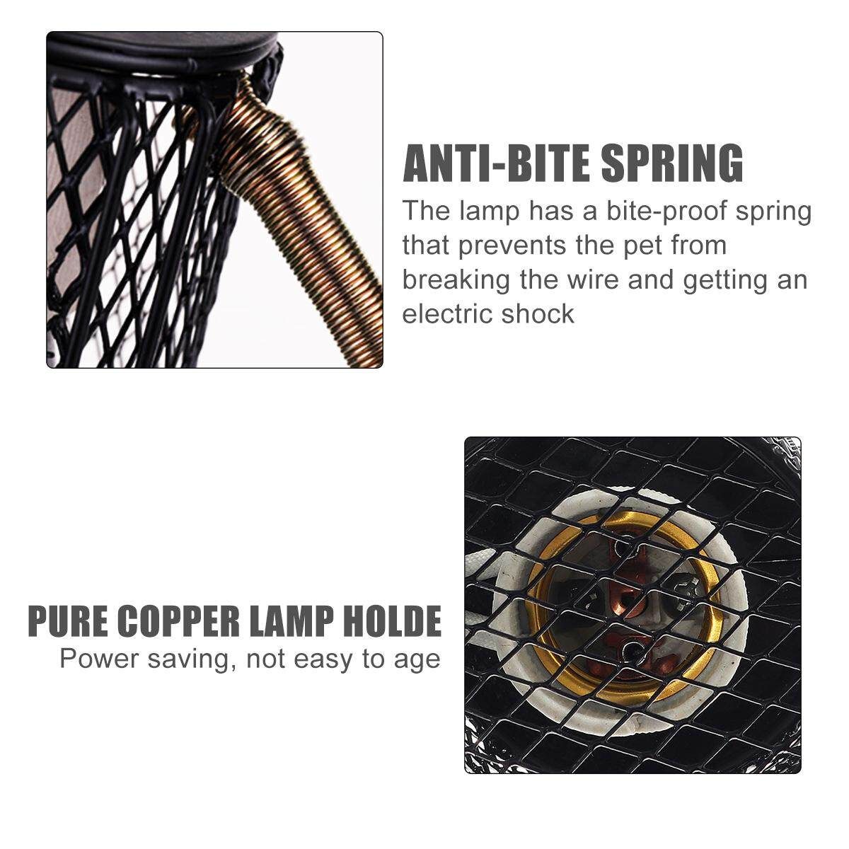 Reptile Ceramic Heat Lamp Holder + Light Switch Cage For Chicken Brooder U.S. Regulations