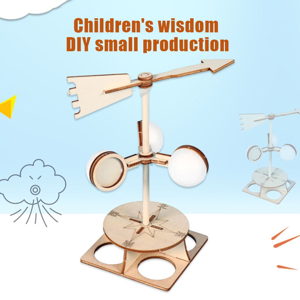 Kids DIY Wind Vane Model Kit Scientific Physics Experiment-