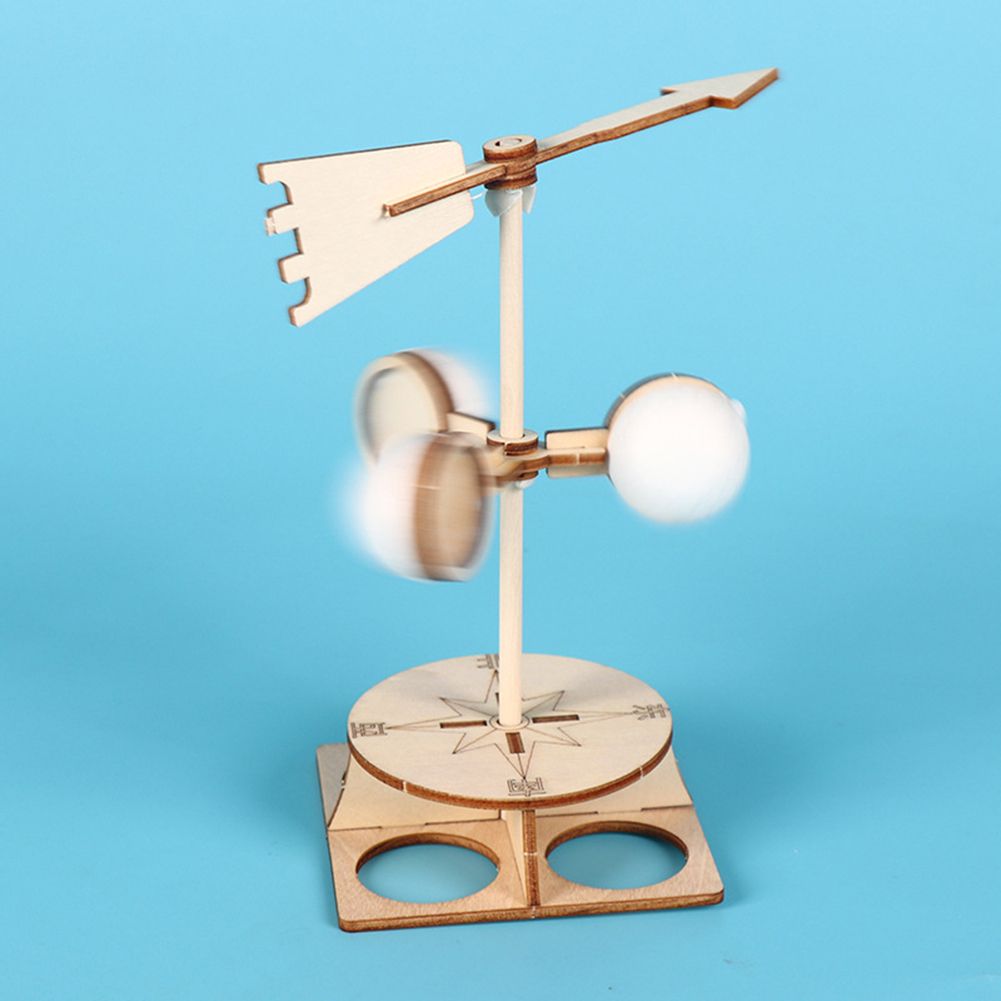 Kids DIY Wind Vane Model Kit Scientific Physics Experiment-