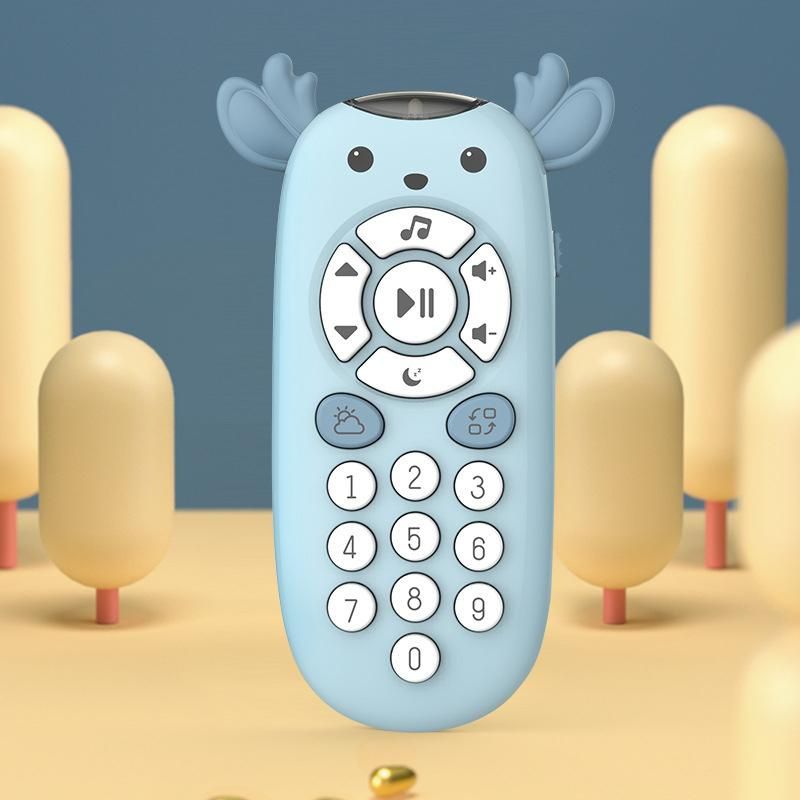 Baby Mobile Phone for Toddlers Music Toy Phone for Kids 1 Year Girl Boy Early Learning Educational Musical Toy Gift Blue