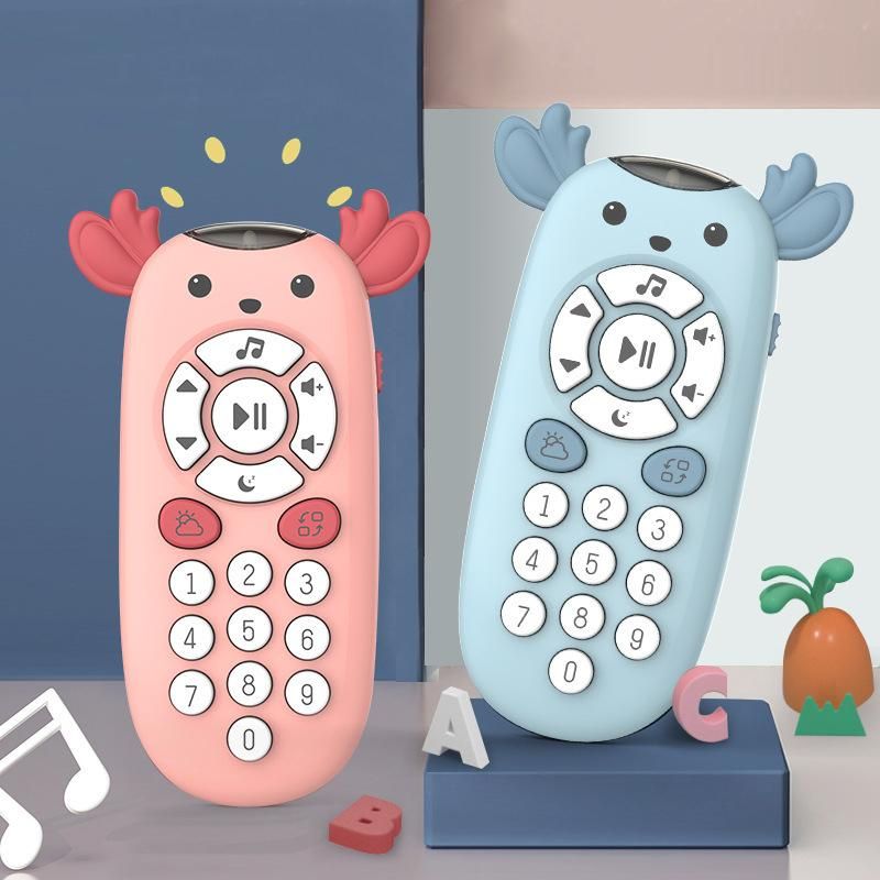 Baby Mobile Phone for Toddlers Music Toy Phone for Kids 1 Year Girl Boy Early Learning Educational Musical Toy Gift Blue