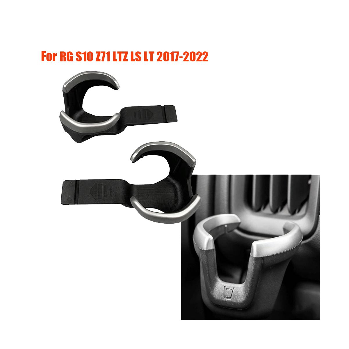 2Pcs Dash Board Cup Holder 52124622 for Chevrolet Colorado RG S10 Z71 LTZ LS LT 2017-2022 Under Air Vent Can Holder Trim
