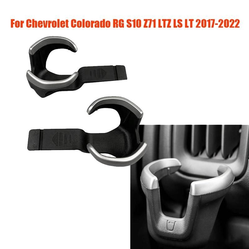 2Pcs Dash Board Cup Holder 52124622 for Chevrolet Colorado RG S10 Z71 LTZ LS LT 2017-2022 Under Air Vent Can Holder Trim