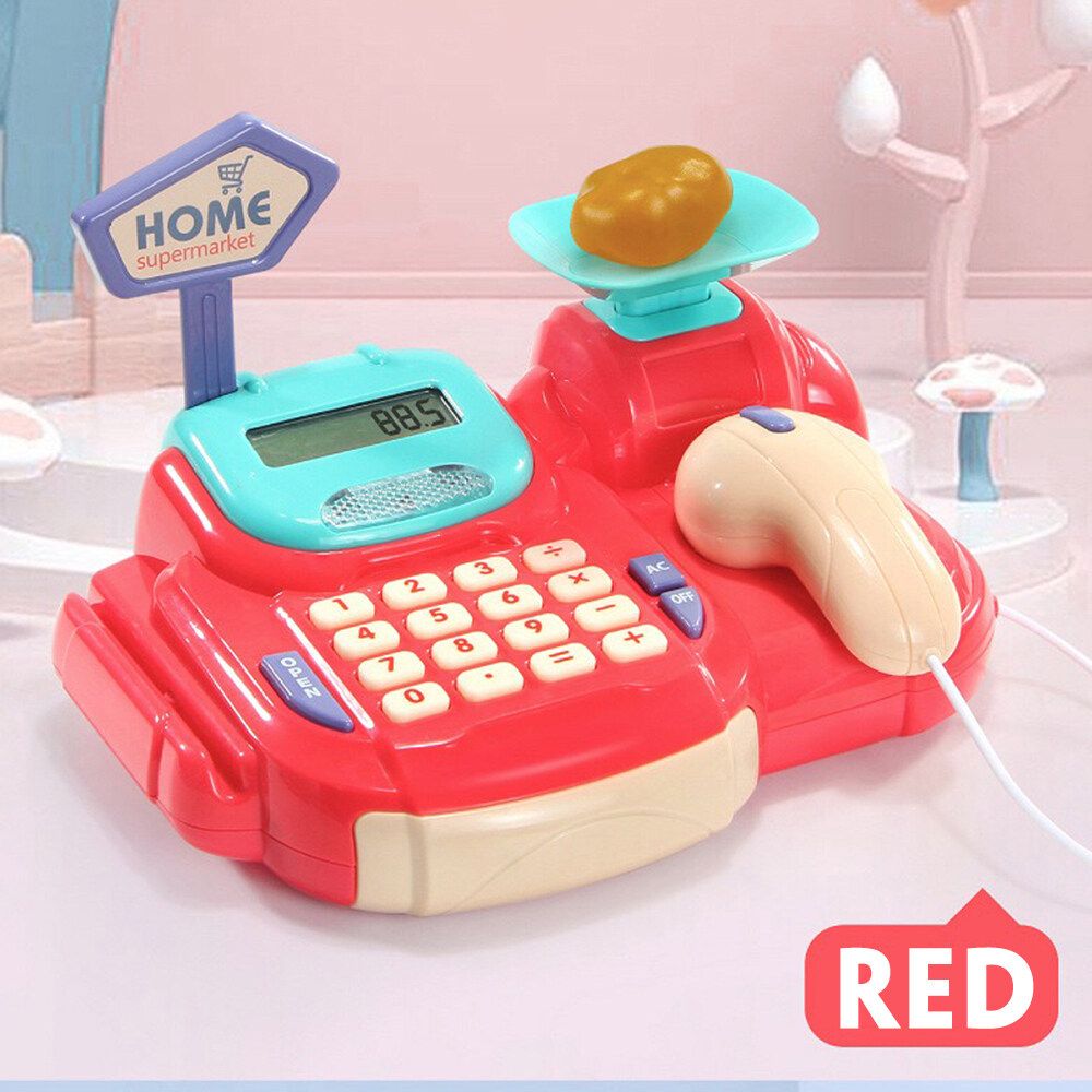 Kids Children Funny Sound Simulation Cash Register Pretend Cashier Play Toy