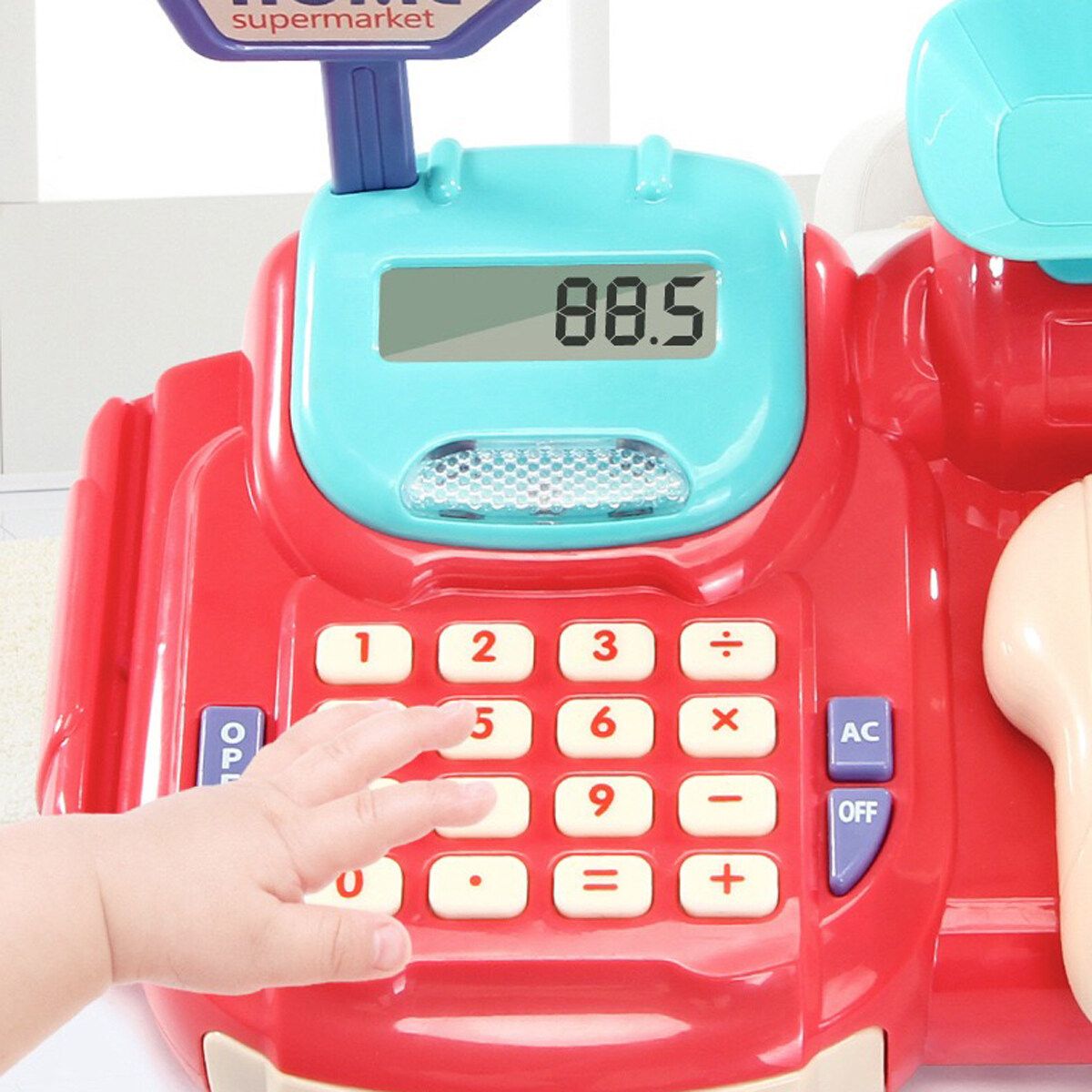 Kids Children Funny Sound Simulation Cash Register Pretend Cashier Play Toy