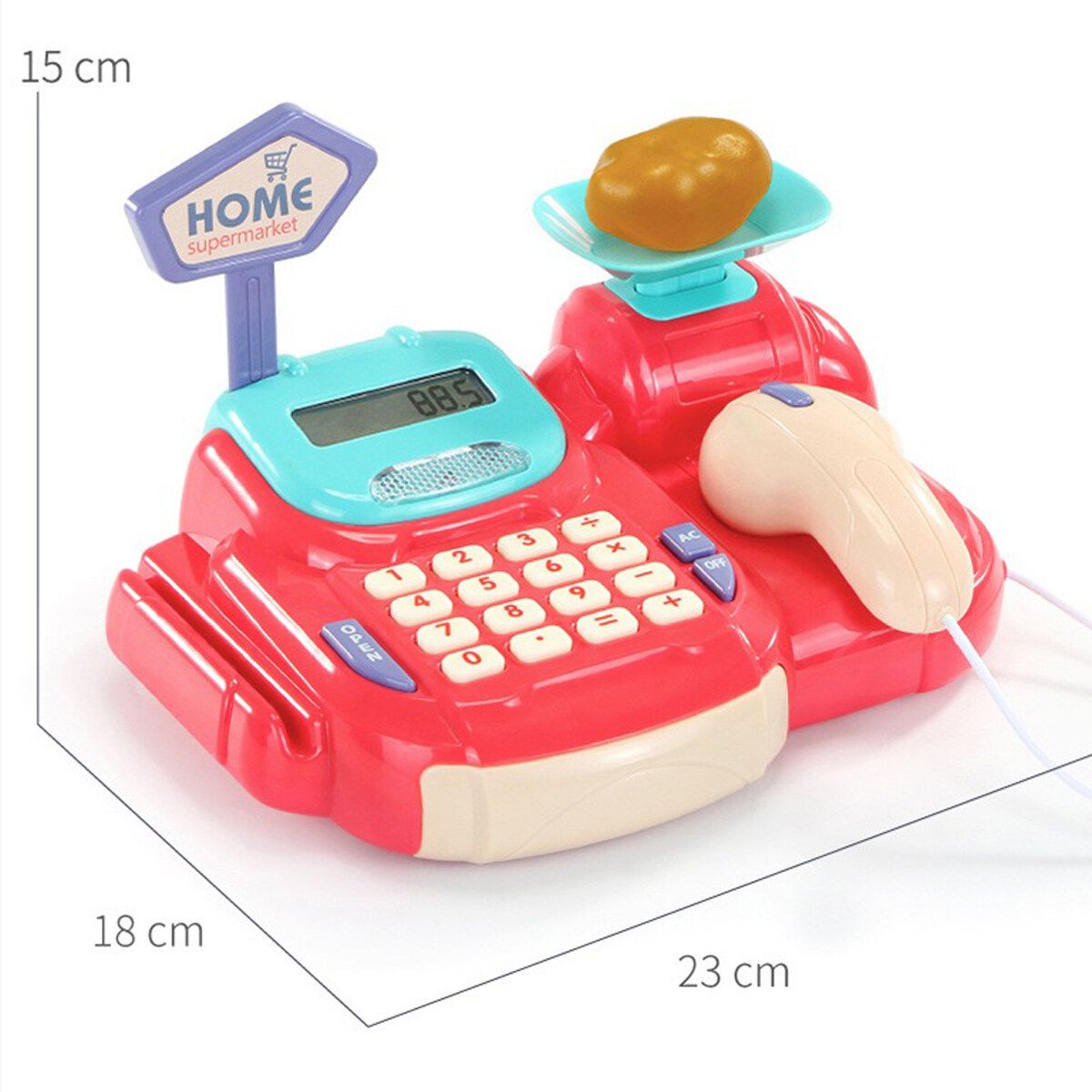 Kids Children Funny Sound Simulation Cash Register Pretend Cashier Play Toy