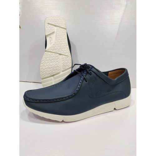 Clarks Blue Lace-up Classy Loafers Shoe