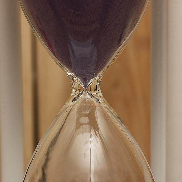 1pcs 30Min Sand Glass Sandglass Hourglass Clock Time Decor Home BD Gift [Purple] White Frame Purple Sand