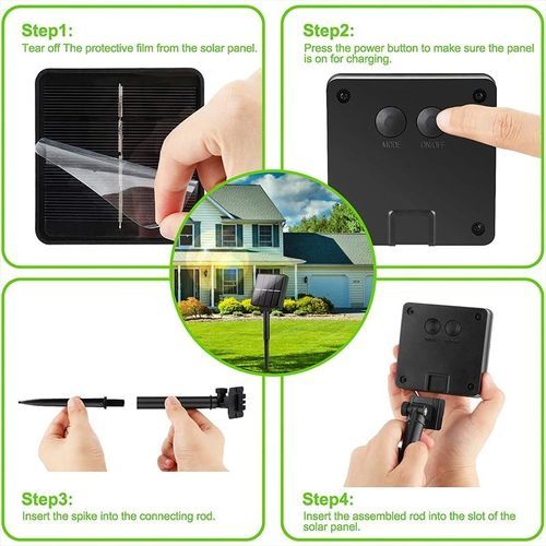 Solar Led Outdoor Waterproof Festoon Lamp Solar Garden Christmas Lights