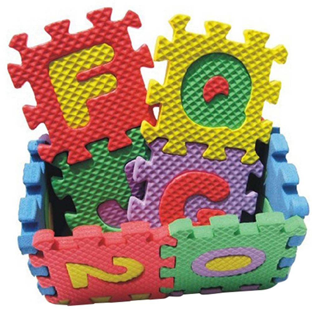 36 Pcs/Set Child Kids Novelty Alphabet Number EVA Puzzle-