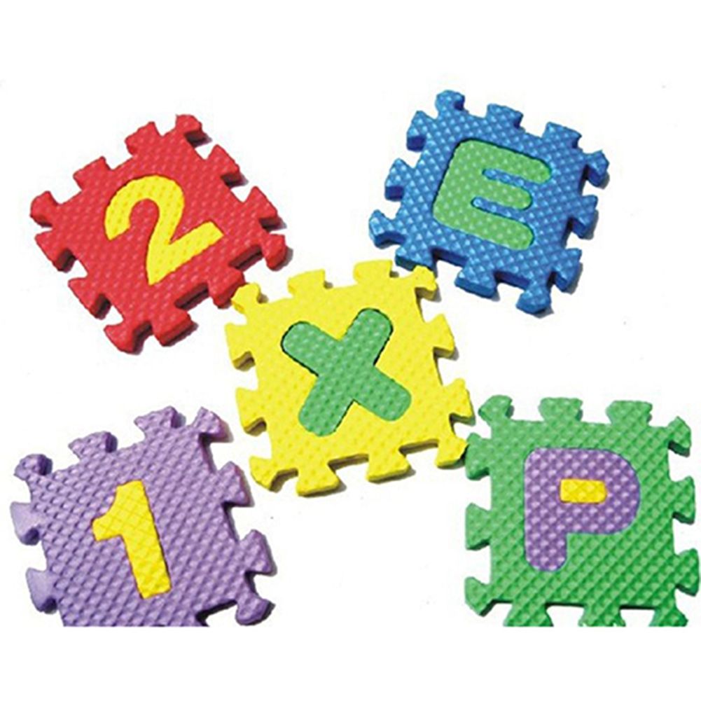 36 Pcs/Set Child Kids Novelty Alphabet Number EVA Puzzle-