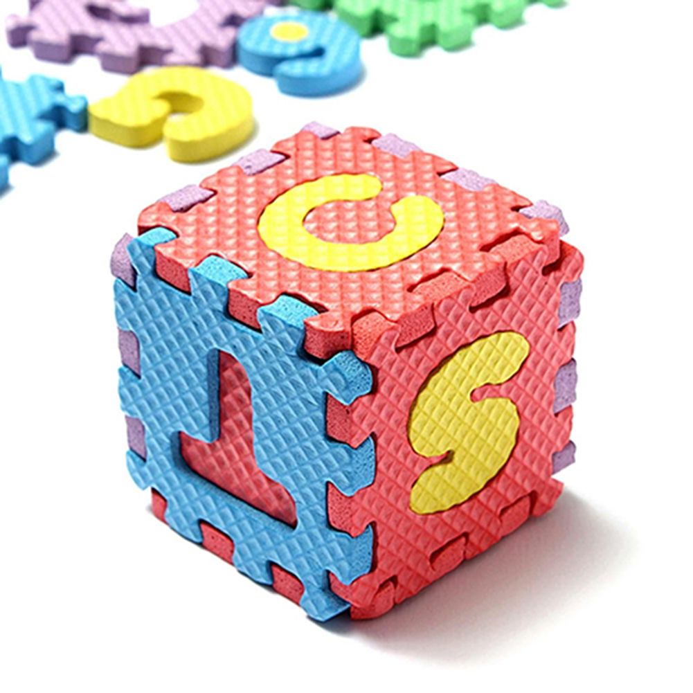 36 Pcs/Set Child Kids Novelty Alphabet Number EVA Puzzle-
