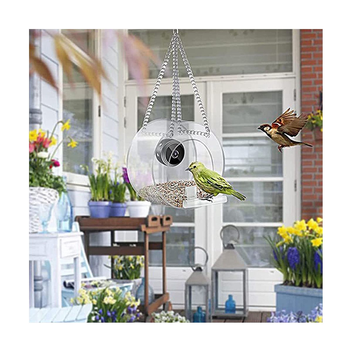 with Wireless Outdoor Camera, Bird House with 720P Camera