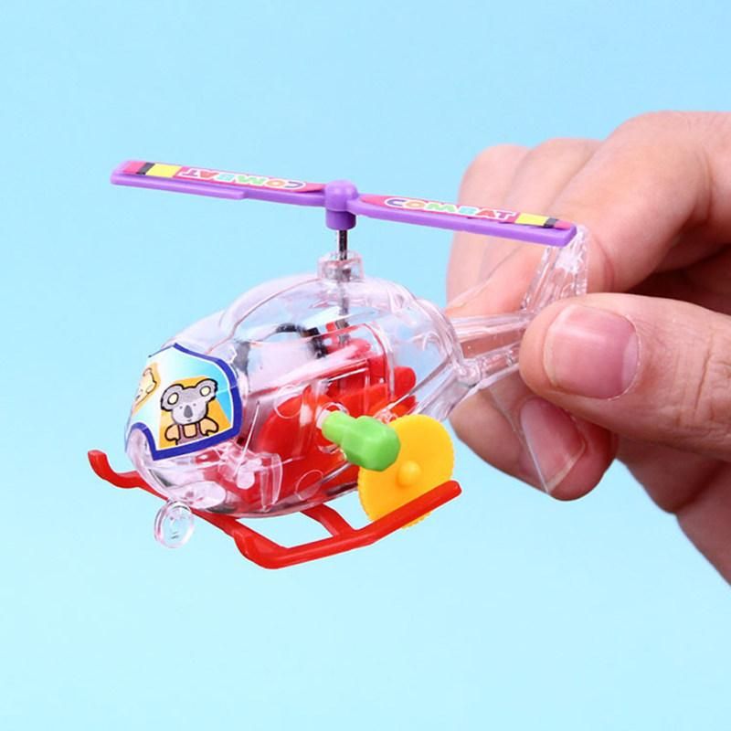 Transparent Mini Simulation Airplane Outdoor Wind Up-
