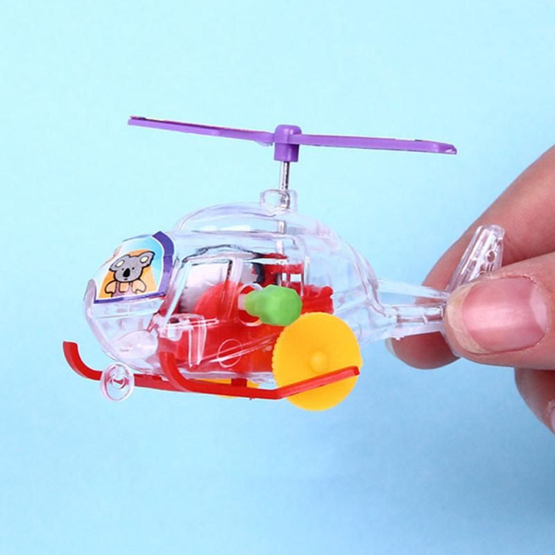 Transparent Mini Simulation Airplane Outdoor Wind Up-