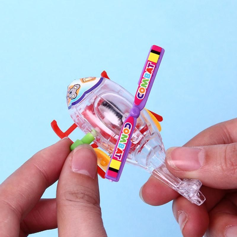 Transparent Mini Simulation Airplane Outdoor Wind Up-